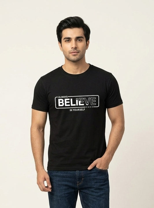 Mens Believe Graphic T Shirt