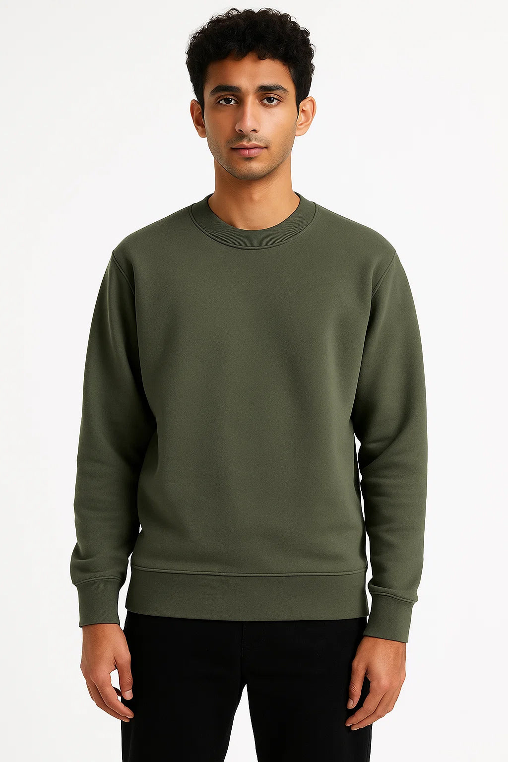 Earth Tone Fuscous Gray Cozy Sweatshirt