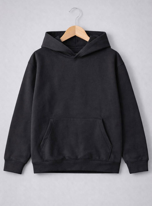 Black Classic Pullover Hoodie