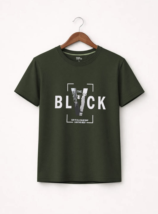 Mens The Black Graphic T Shirt