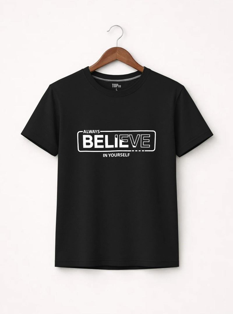 Mens Believe Graphic T Shirt