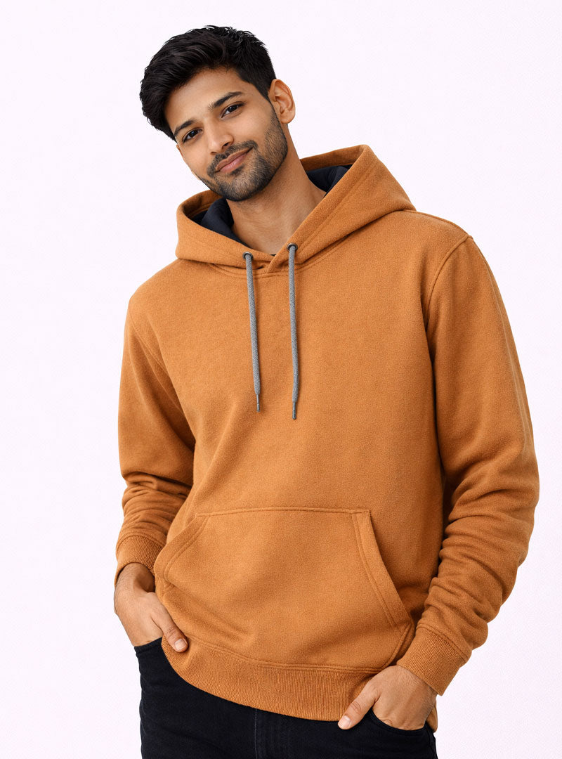 Camel Brown Classic Pullover Hoodie