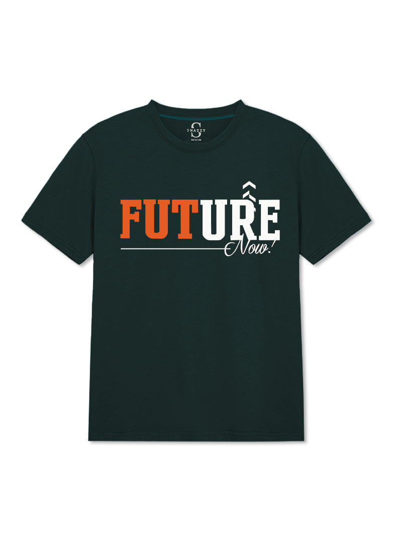FUTURE NOW ROUND NECK T-SHIRT BY SNAZZY