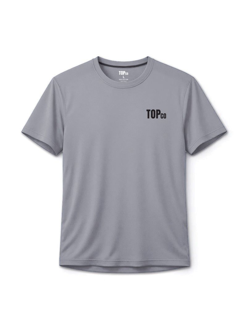 Mens Steel Tone Logo Tee