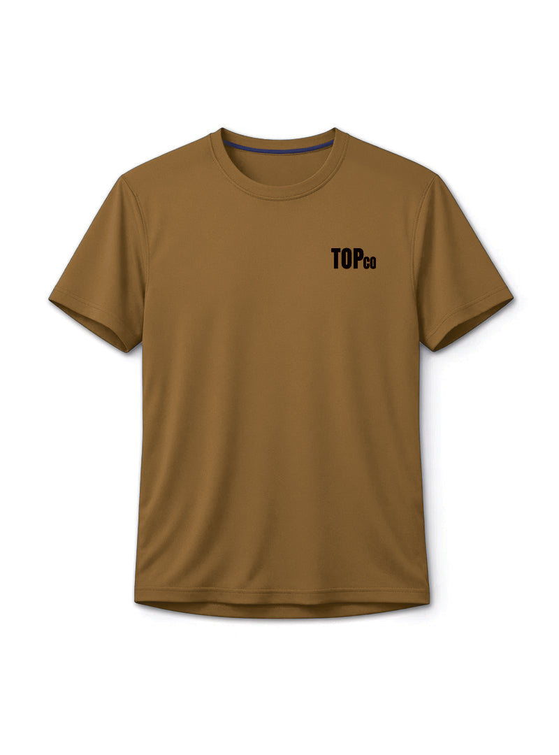 Mens Rustic Brown Logo Tee