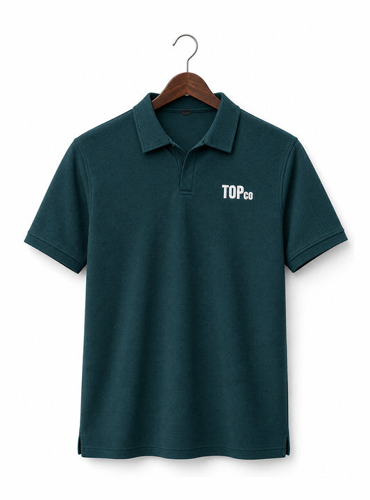 Men’s Deep Teal Collar T-Shirt
