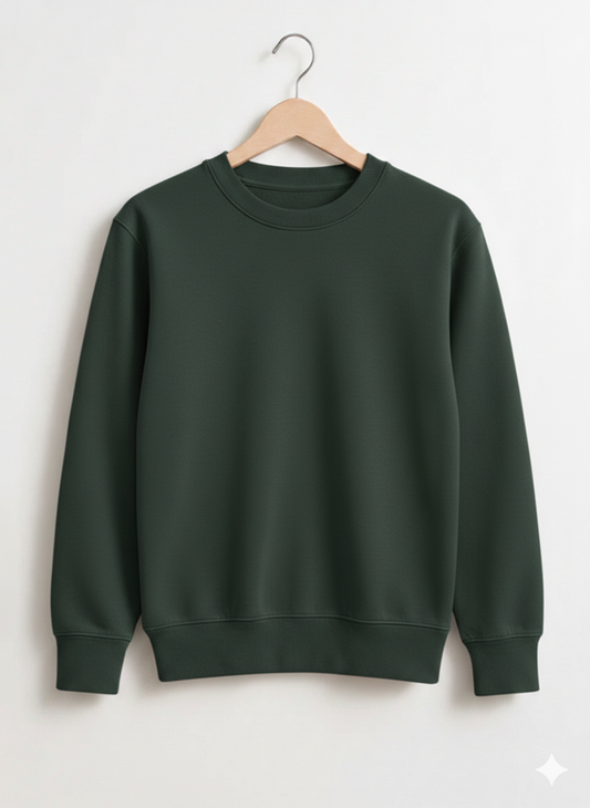Green Pea Style Mens Fleece Sweatshirt