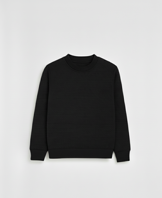 Black Mens Classic Fleece SweatShirt