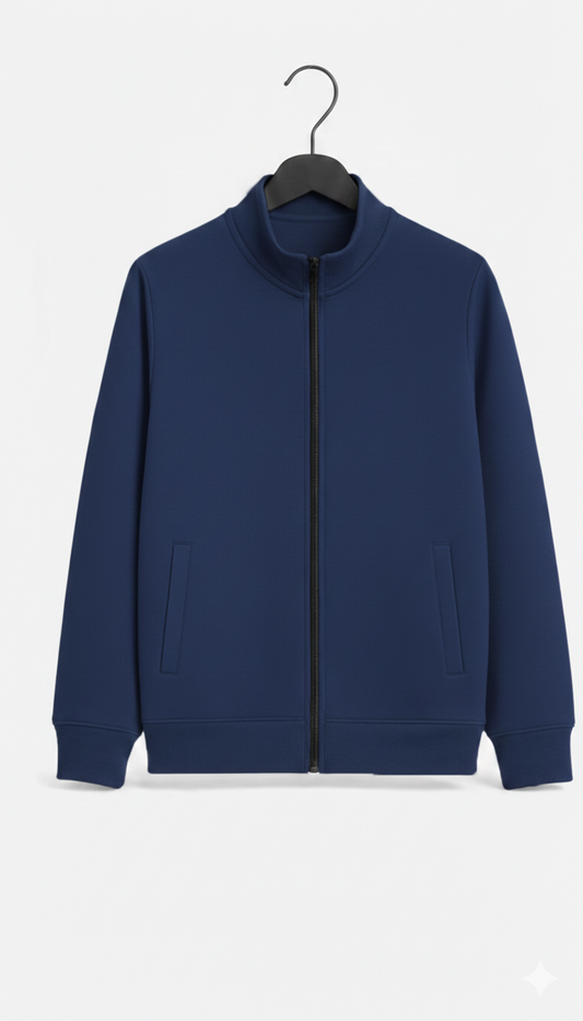 Navy Blue Urban Comfort Fleece Jacket