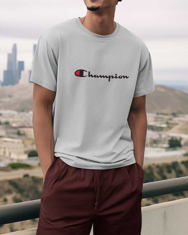 CHAMPION ROUND NECK T-SHIRT BY SNAZZY
