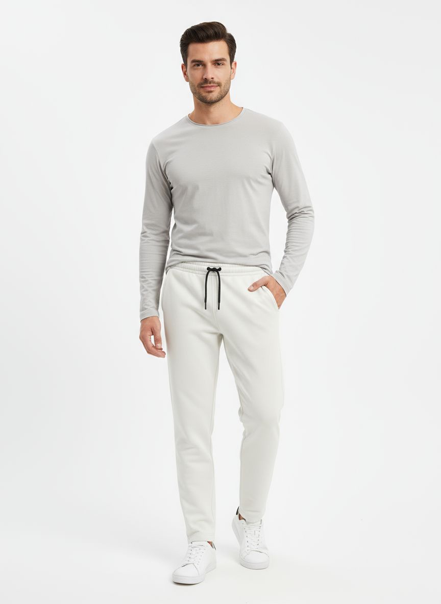 Crystal White Everyday Trouser
